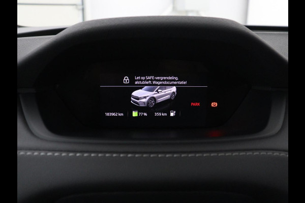 Škoda Enyaq iV 80 Business Edition | SOH 93,6% | Panoramadak | Leder/alcantara | Memory | Stuur/stoel verwarming | Adaptive cruise | Carplay | Sfeerverlichting | Camera | Park assist | Trekhaak
