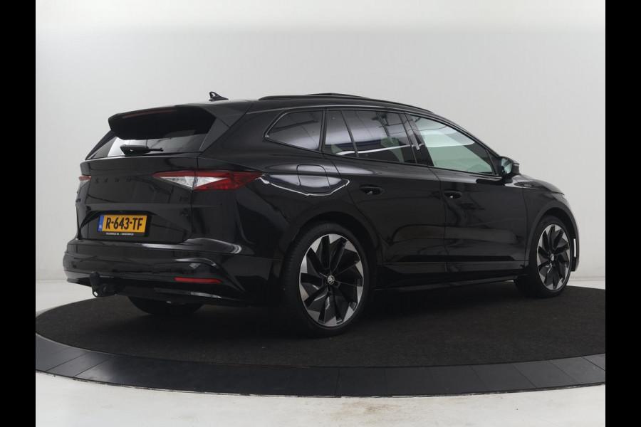 Škoda Enyaq iV 80 Business Edition | SOH 93,6% | Panoramadak | Leder/alcantara | Memory | Stuur/stoel verwarming | Adaptive cruise | Carplay | Sfeerverlichting | Camera | Park assist | Trekhaak