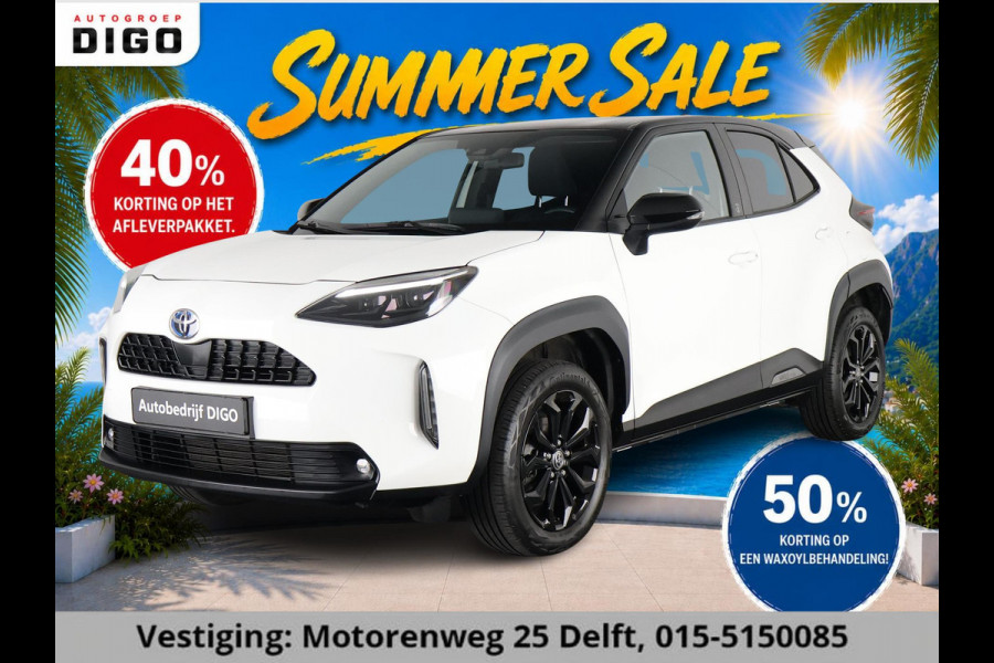 Toyota Yaris Cross 1.5 HYBRIDE BLACK & WHITE AUTOMAAT GARANTIE 3-2034 LM VELGEN. CARPLAY NAVI.ADAPTIEVE CRUISE CONTROLL