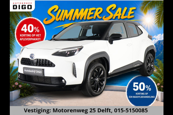 Toyota Yaris Cross 1.5 HYBRIDE BLACK & WHITE AUTOMAAT GARANTIE 3-2034 LM VELGEN. CARPLAY NAVI.ADAPTIEVE CRUISE CONTROLL