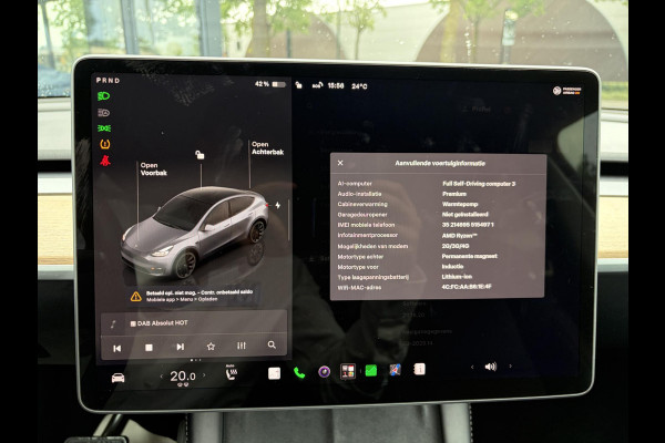 Tesla Model Y Long Range AWD 75 kWh SOH 97%| QUICKSILVER!| TESLA FABRIEKSGARANTIE TOT 05-2027/ 80.000KM | FABRIEKSGARANTIE OP ACCU & AANDRIJFLIJN TOT 2031 OF 192.000 KM |