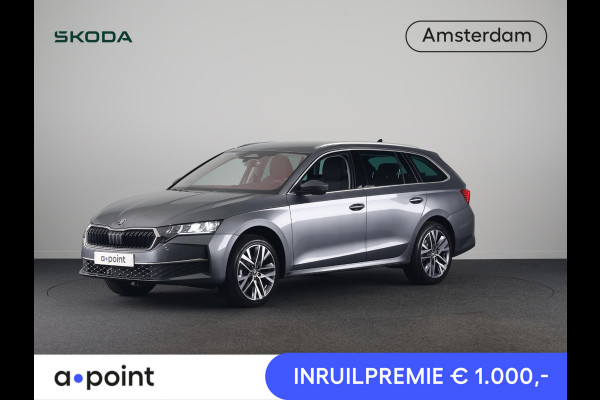 Škoda Octavia Combi 1.5 TSI MHEV Business Edition Plus 150 pk 7 versn. DSG | Chrome Pakket | Trekhaak | Winter Pakket | Lichtmetalen velgen 18" Lerna Antraciet
