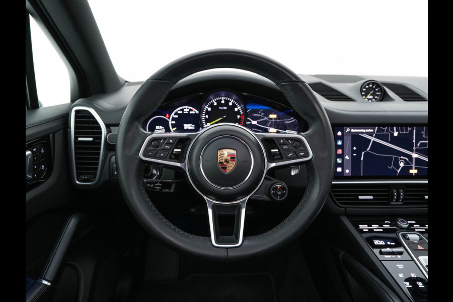Porsche Cayenne 3.0 E-Hybrid (Plug-in) {SoH-100%} (INCL.BTW) *PANO | LEATHER | FULL-LED | SPORT-CHRONO | MEMORY-PACK | BOSE-SOUND | TOP-VIEW | HEATED-COMFORTSEATS | NAVI-FULLAMP | PRIVACY-GLASS | SHIFT-PADDLES | 22''ALU | TOWBAR*