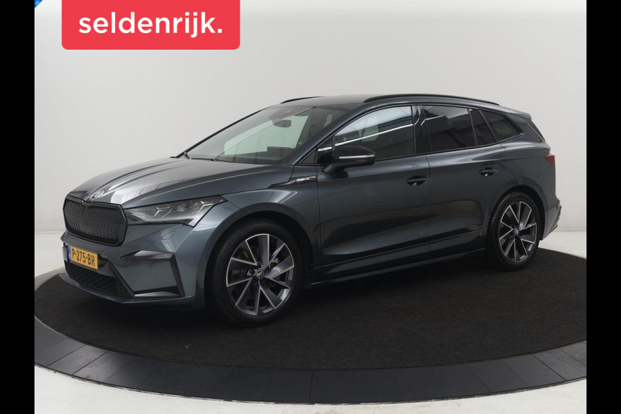 Škoda Enyaq iV 80 | SOH 89,1% | Leder/alcantara | Stuur/stoel verwarming | Adaptive cruise | Carplay | Sfeerverlichting | Camera | Park assist | Climate control