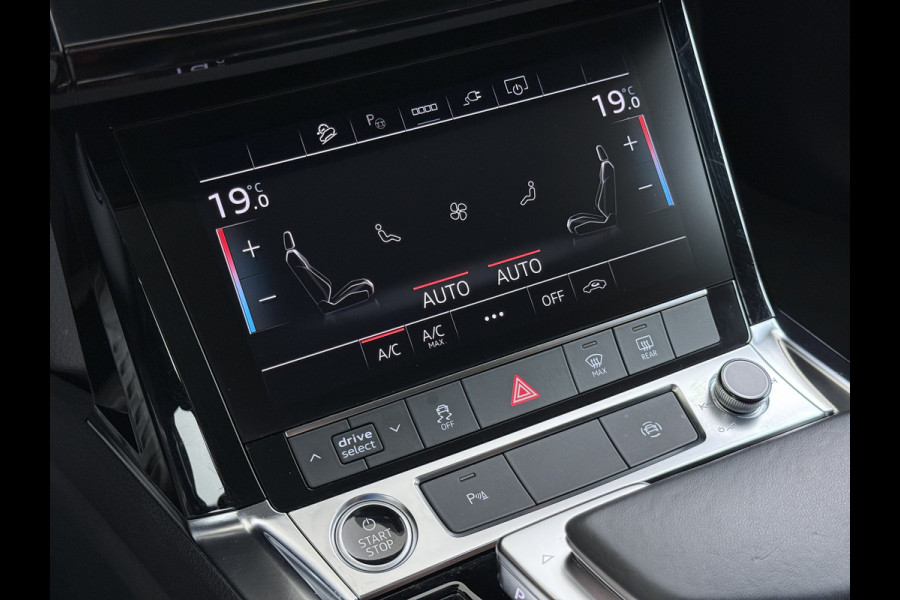 Audi e-tron 55 Quattro 408PK Edition 95kWh Leder+Verwarmd Trekhaak Elek.Achterklep Navi Ecc Lmv 20" Cruise Control Privacy Glas Led SOH 87% Isofix DAB Bluetooth Lane Assist Virtual Cockpit 1.800KG Trekhaak Origineel Nederlandse Auto