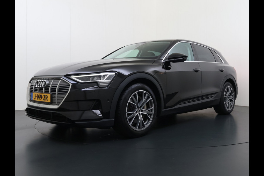 Audi e-tron 55 Quattro 408PK Edition 95kWh Leder+Verwarmd Trekhaak Elek.Achterklep Navi Ecc Lmv 20" Cruise Control Privacy Glas Led SOH 87% Isofix DAB Bluetooth Lane Assist Virtual Cockpit 1.800KG Trekhaak Origineel Nederlandse Auto