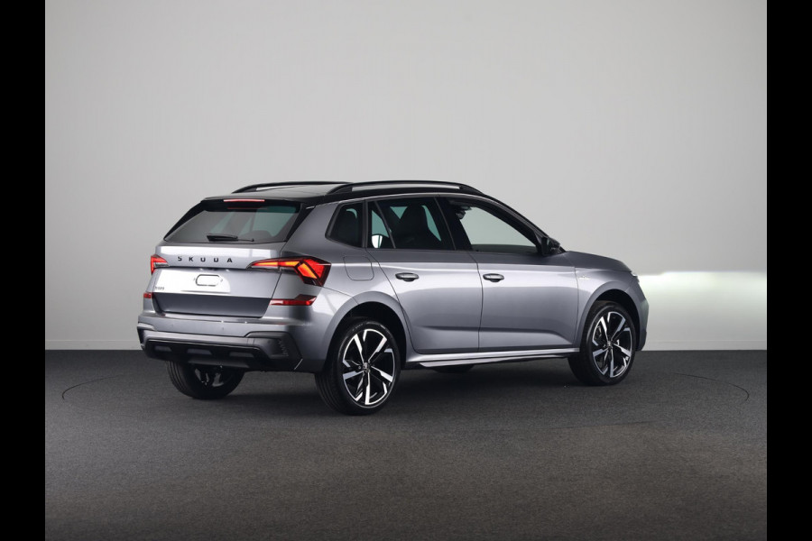 Škoda Kamiq 1.0 TSI Monte Carlo 115 pk 7 versn. DSG | Travel Assist Plus | Navigatie Pakket | Velgen: 18" lichtmetalen velgen Ursa Monte Carlo, zwart | Winter Premium & Charging