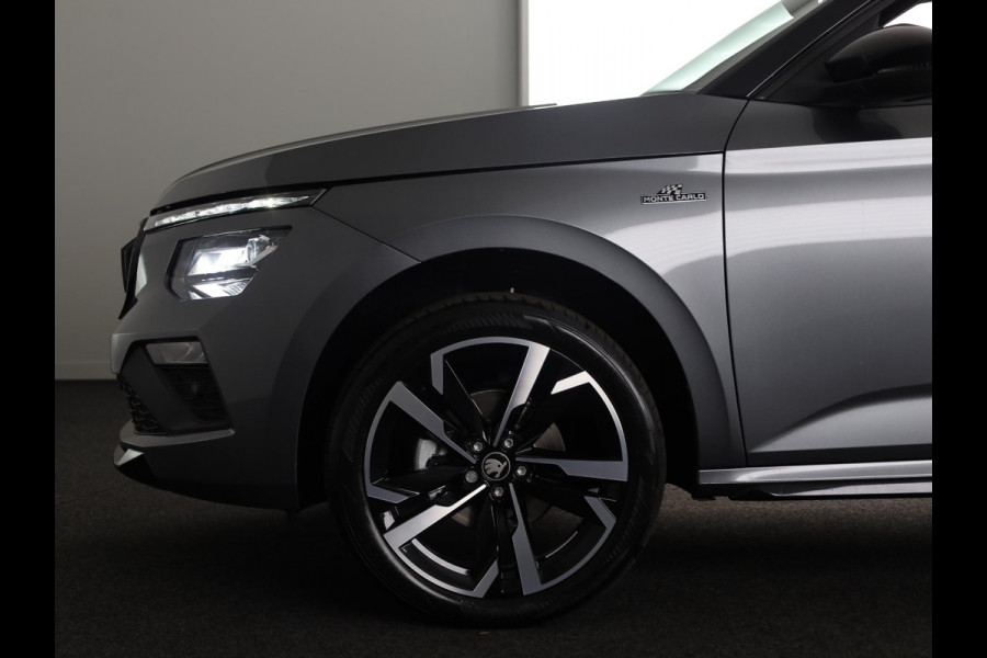 Škoda Kamiq 1.0 TSI Monte Carlo 115 pk 7 versn. DSG | Travel Assist Plus | Navigatie Pakket | Velgen: 18" lichtmetalen velgen Ursa Monte Carlo, zwart | Winter Premium & Charging