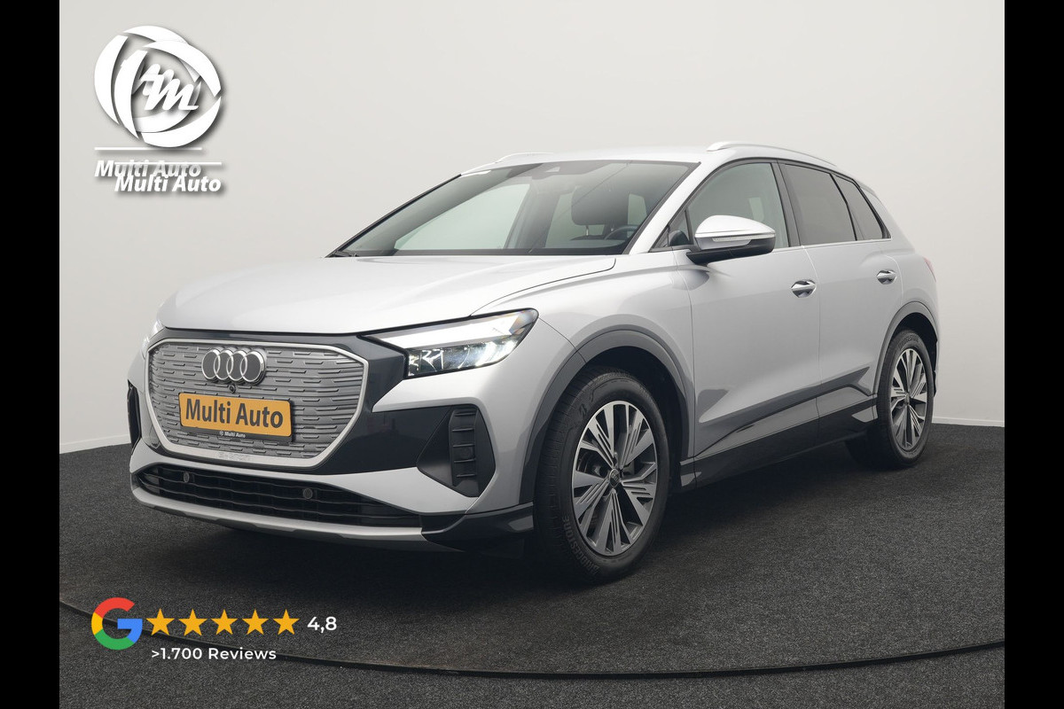 Audi Q4 e-tron 50 quattro Advanced edition 82 kWh 300pk Dealer O.H. | Apple Carplay | Voorstoelen Verwarmd | Navigatie Plus | 19"L.M | LED | Cruise Control | DAB | Virtual |