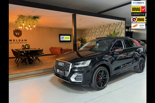 Audi Q2 2.0 TFSI Quattro Sport|Black on Black|Carplay|Groot Navi|B&O|Pano|Virtual Cockpit|Dodehoek|Afn. Trekhaak|Keyless|Rijklaar