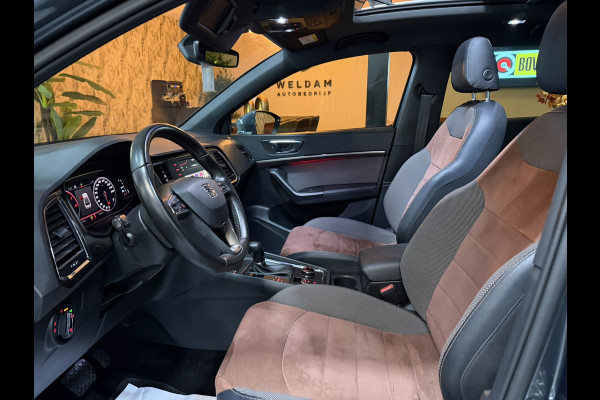 Seat Ateca 1.5 TSI Xcellence|Pano|Alcantara|19" Zwarte Velgen|360° Camera|Keyless|Sfeerverlichting|Virtueel Cockpit|Rijklaar
