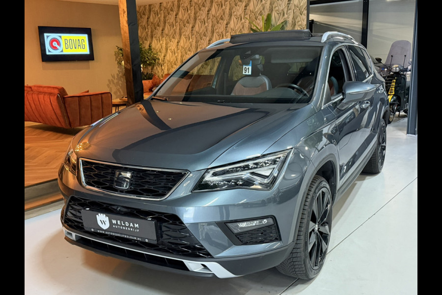 Seat Ateca 1.5 TSI Xcellence|Pano|Alcantara|19" Zwarte Velgen|360° Camera|Keyless|Sfeerverlichting|Virtueel Cockpit|Rijklaar