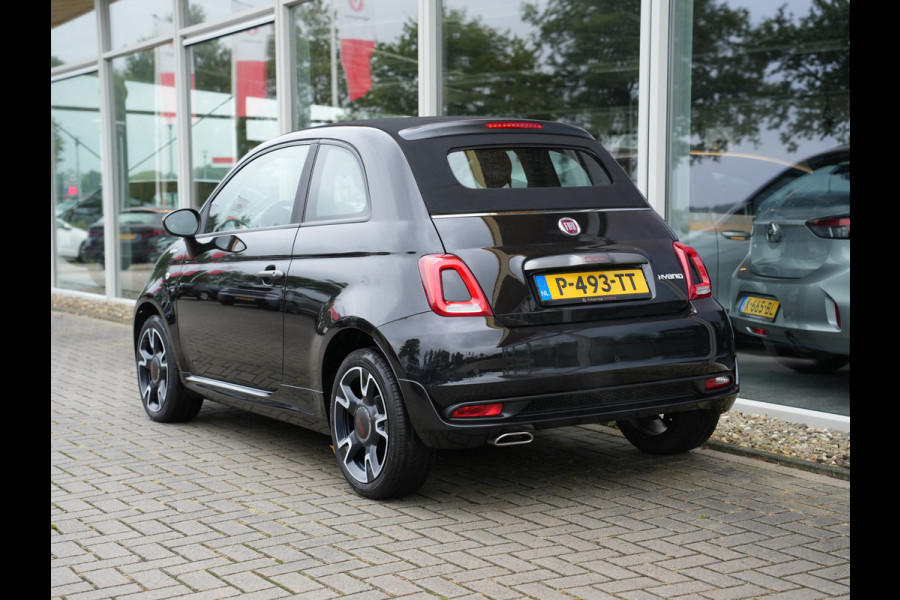 Fiat 500 1.0 Hybrid Cult | Nero Vesuvio | Cabriodak | Parkeersensoren |