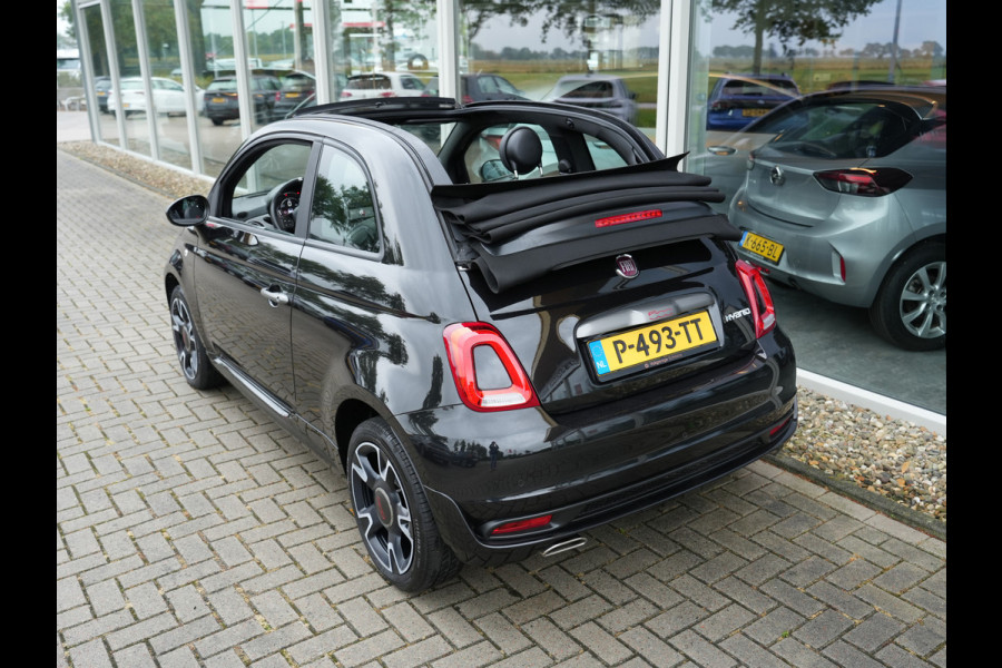 Fiat 500 1.0 Hybrid Cult | Nero Vesuvio | Cabriodak | Parkeersensoren |