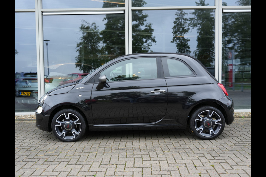 Fiat 500 1.0 Hybrid Cult | Nero Vesuvio | Cabriodak | Parkeersensoren |