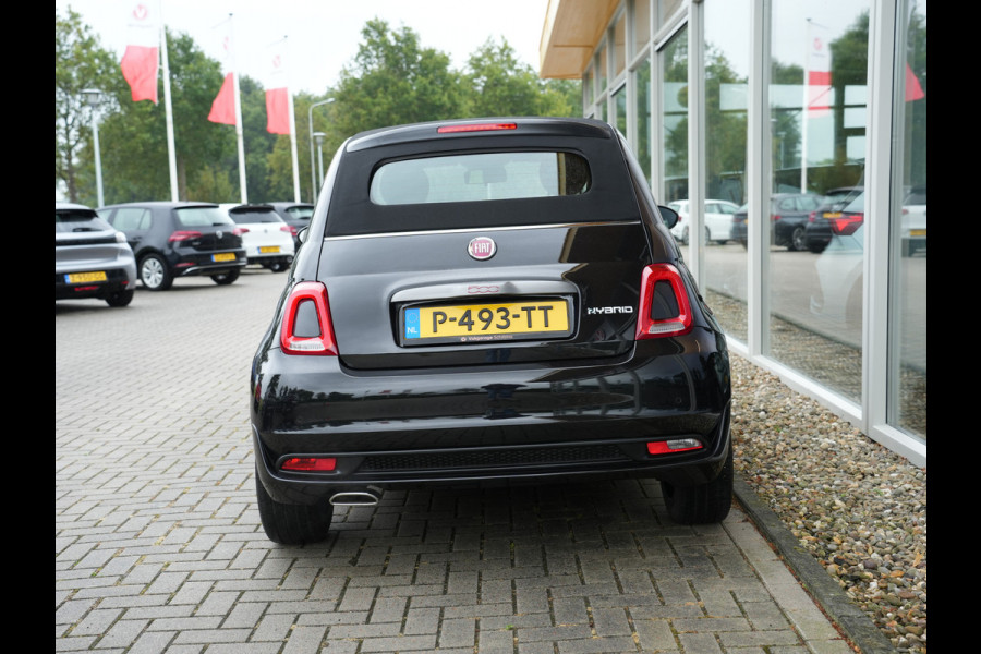 Fiat 500 1.0 Hybrid Cult | Nero Vesuvio | Cabriodak | Parkeersensoren |