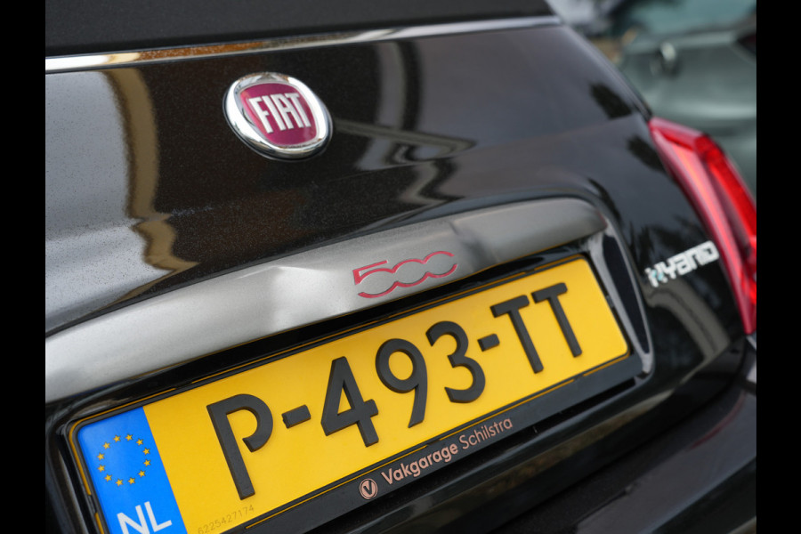 Fiat 500 1.0 Hybrid Cult | Nero Vesuvio | Cabriodak | Parkeersensoren |