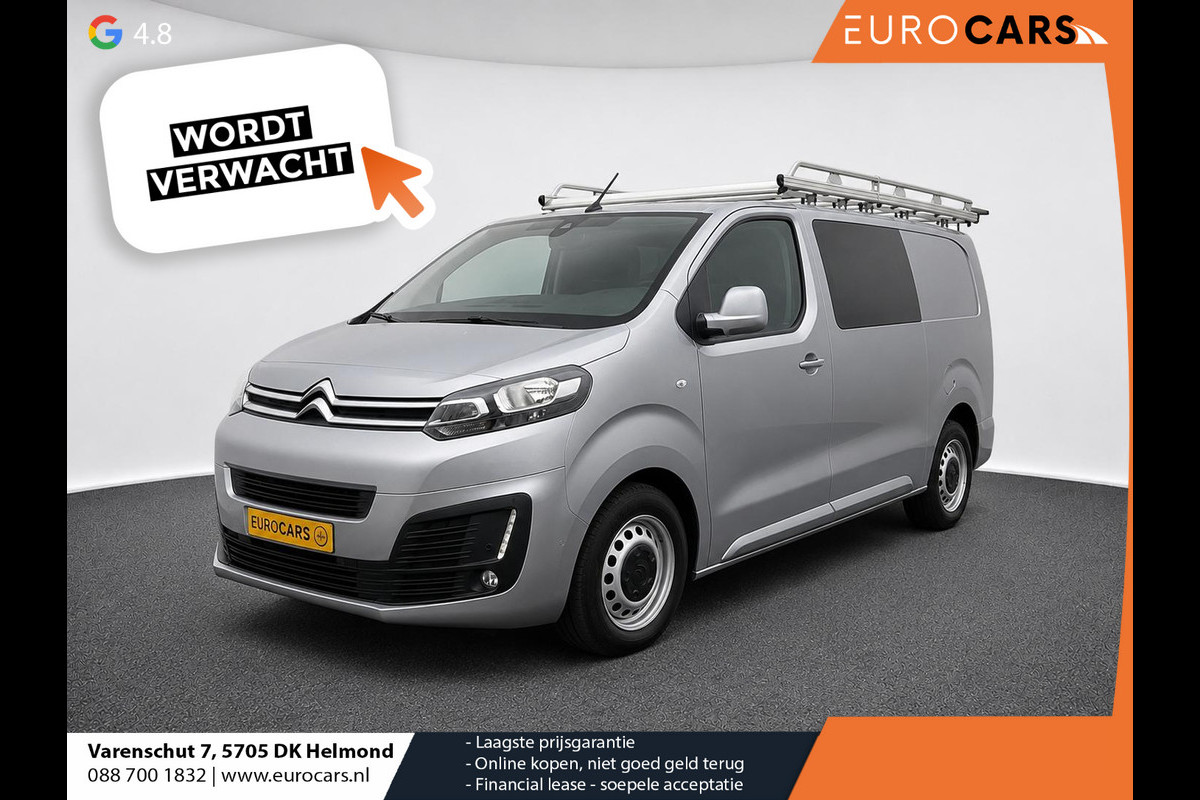 Citroën Jumpy 2.0 BlueHDI 120 XL Driver DC Imperiaal Trekhaak Navigatie Apple CarPlay Android Auto Camera Parkeerhulp Cruise Control Verwarmbare bestuurdersstoel Climate Control