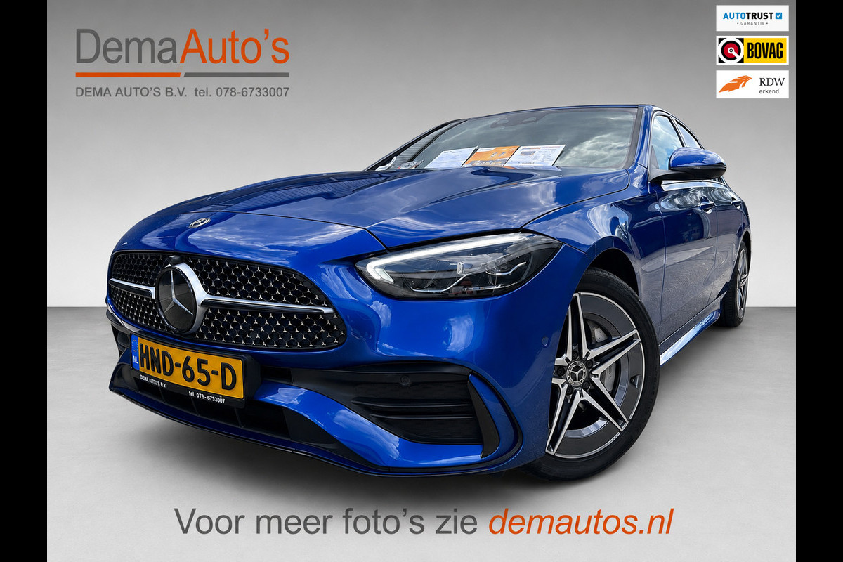 Mercedes-Benz C-Klasse 300 e AMG BLACK-LINE 313PK SOH-TEST/LUCHTVERING/PANO/V-COCKPIT/NAVI/DAB/CARPLAY/CAM///