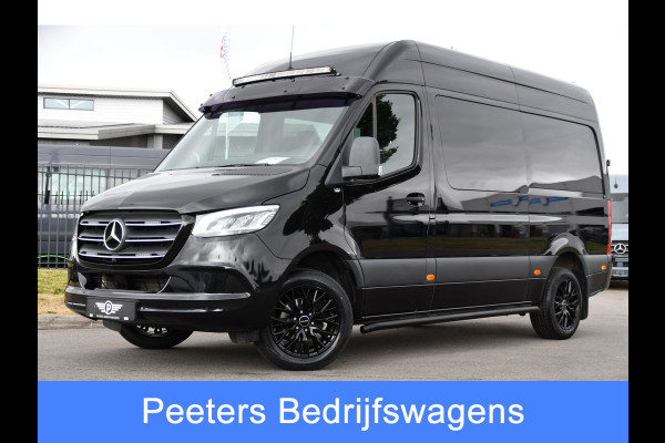 Mercedes-Benz Sprinter 319 1.9 CDI L2H2 DC Black Edition Adaptieve Cruise, 360 Camera, Carplay, LED, 10,5'' Mbux, Stoelverwarming, Automaat, 190pk, 3500kg Trekhaak, Uniek!
