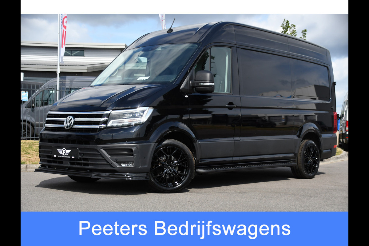 Volkswagen Crafter 35 2.0 TDI L3H3 Black Edition Camera, Carplay, LED, 177pk, Automaat, Standkachel, Geveerde stoel, Uniek!