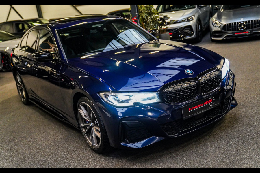 BMW 3-serie M340i xDrive High Executive | Schuifdak | Mosselman Tuning | Head up | Carplay | HarmanKardon | Stuurwielverwarming