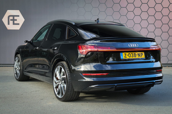 Audi e-tron Sportback 55 quattro 95 kWh | RS-STOELEN | ADAPTIVE CRUISE | 22" | B&O SURROUND | PANORAMADAK | VIRTUAL MIRRORS | STUURWIELVERWARMING | TR DUBBEL GLAS | SFEERVERLICHTING | DUBBEL OPLAADPUNT L+R | ETC.