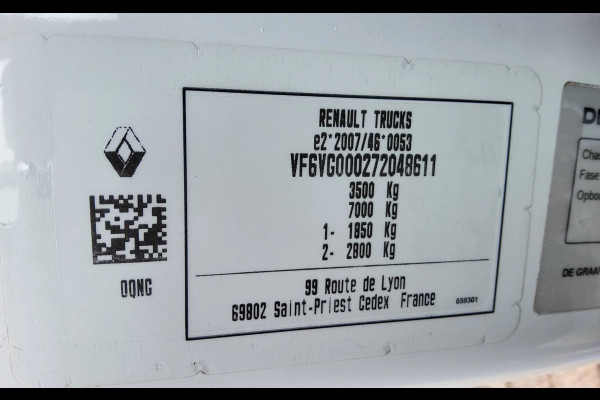 Renault Master 165.35 - V-66-DRH - EURO 6 DUBBELLUCHT - LAADBAK - LAADKLEP