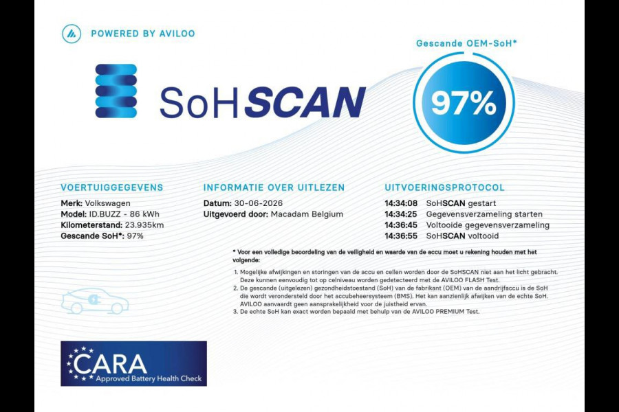 Volkswagen ID. Buzz Pro 86 kWh LWB 7p. 7 persoons Trekhaak Navigateie app connect SOH 97%