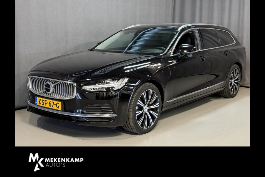 Volvo V90 2.0 T6 Plug-in hybrid AWD Plus Bright 19"/Leder + memory l + r/Stoel + stuurverwarmingAdaptieve cruise/Harman Kardon/Dodehoek/Elektrische klep/Keyless
