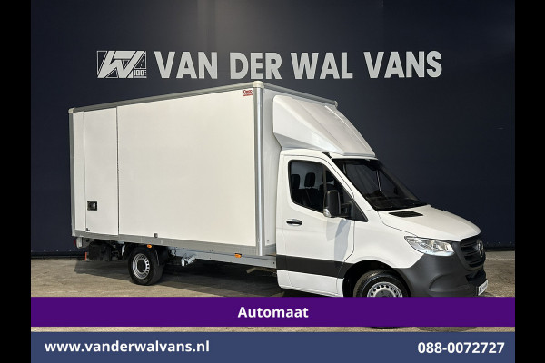 Mercedes-Benz Sprinter 315 CDI 150pk 9G-Tronic Automaat Bakwagen 21m3 KUUB Laadklep Zijdeur Euro6 Airco | Lat om Lat betimmering Leder, Bijrijdersbank
