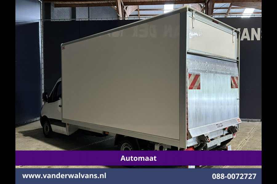 Mercedes-Benz Sprinter 315 CDI 150pk 9G-Tronic Automaat Bakwagen 21m3 KUUB Laadklep Zijdeur Euro6 Airco | Lat om Lat betimmering Leder, Bijrijdersbank