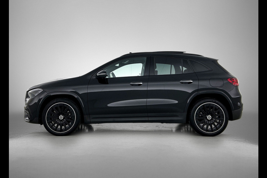 Mercedes-Benz GLA 250 e Star Edition AMG Line aug-26 | Panoramadak | 20 inch lichtemetalen velgen | lederen bekleding | MBUX wide screen | elect. bed. voorstoelen met memory | parking support Inclusief 24 maanden MB Certified garantie voor Europa.