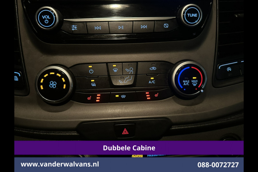 Ford Transit Custom 2.0 TDCI 130pk L2H1 Dubbele Cabine Euro6 Airco | 5-Zits | Camera | LED | Tachograaf Cruisecontrol, Trekhaak, Stoelverwarming, Verwarmde voorruit, Parkeersensoren