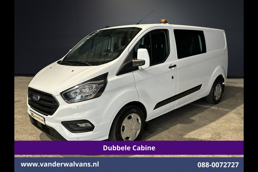 Ford Transit Custom 2.0 TDCI 130pk L2H1 Dubbele Cabine Euro6 Airco | 5-Zits | Camera | LED | Tachograaf Cruisecontrol, Trekhaak, Stoelverwarming, Verwarmde voorruit, Parkeersensoren