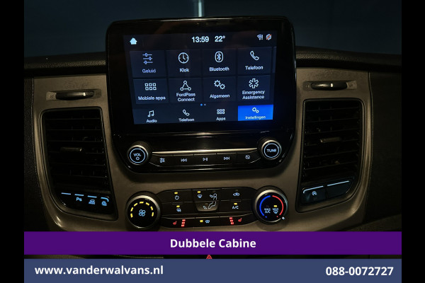 Ford Transit Custom 2.0 TDCI 130pk L2H1 Dubbele Cabine Euro6 Airco | 5-Zits | Camera | LED | Tachograaf Cruisecontrol, Trekhaak, Stoelverwarming, Verwarmde voorruit, Parkeersensoren