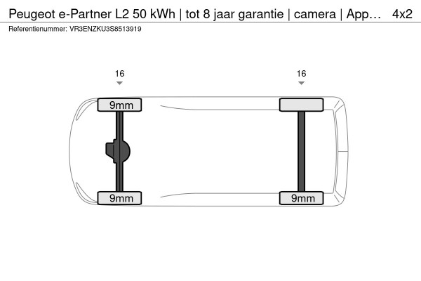 Peugeot e-Partner L2 50 kWh | tot 8 jaar garantie | camera | Apple Carplay | laadruimtebetimmering | ECO LED koplampen | Comfort stoel | rijklaarprijs
