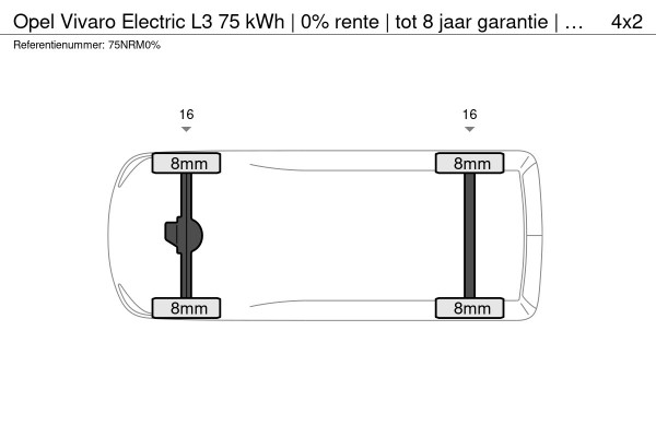 Opel Vivaro Electric L3 75 kWh | 0% rente | tot 8 jaar garantie | Apple Carplay | achteruitrijcamera | Comfort tussenschot | RAL1032