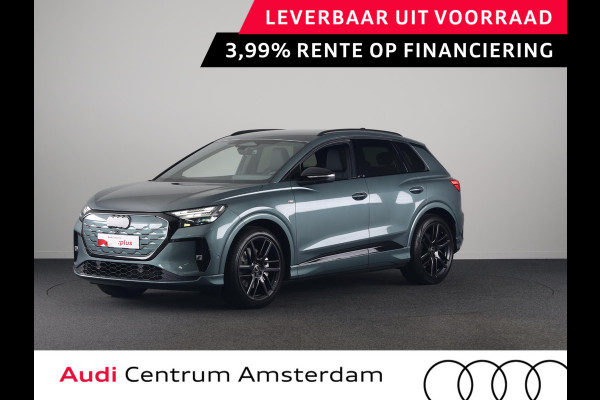 Audi Q4 e-tron S edition 82 kWh 286 pk | MMI navigatie pro | MMI bijrijdersdisplay | Techniekpakket plus | Optiekpakket zwart-glanzend |