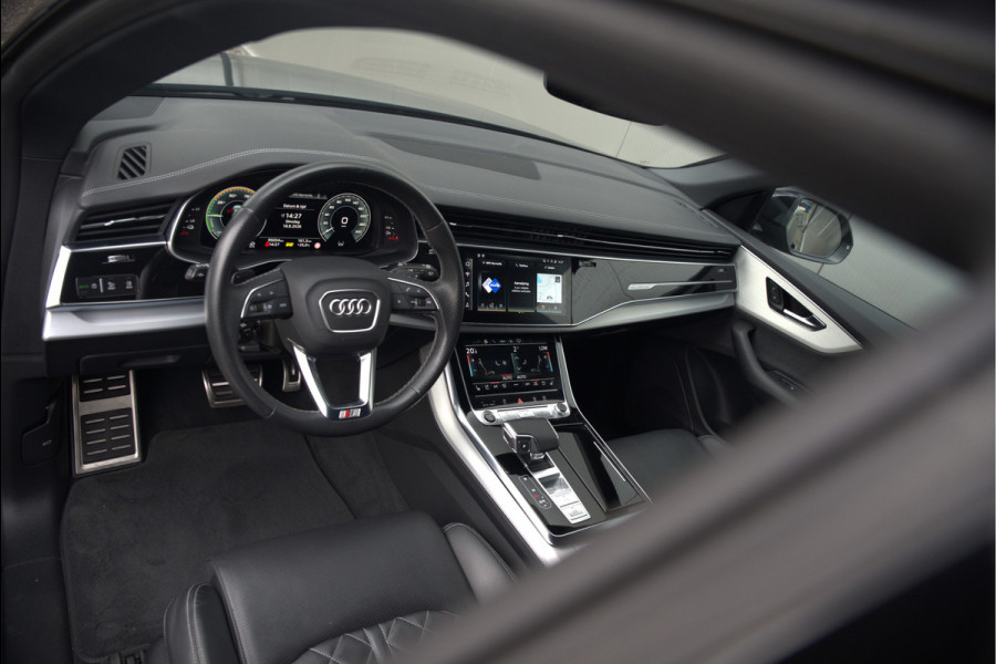 Audi Q8 60 TFSI e quattro Pro Line S Competition | RS Seats | Panoramadak | Stoelventilatie | Stoelverwarming | Stuurverwarming | Massage | Memory Seat | 360 Camera | Luchtvering | Adaptive Cruise Control | Keyless | LED Matrix | SOH 100%