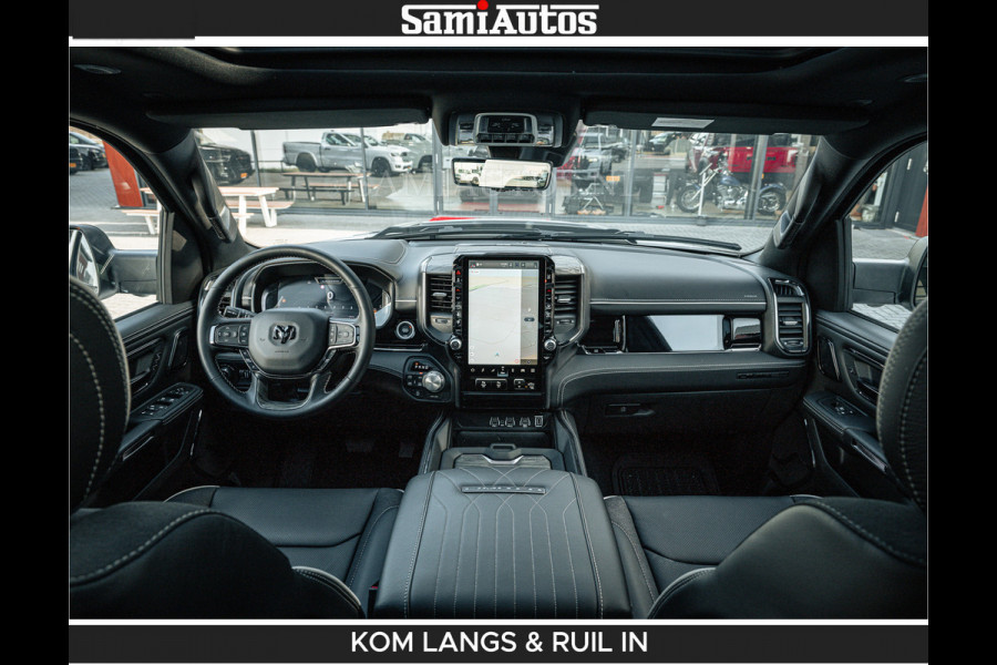 Dodge Ram LIMITED H.O 540 PK 706Nm | Massage + Full Option | De Meest Luxe en Volle Pick-Up in zijn Klasse | Comfortabele Dubbele Cabine met Royale 5 Zitplaatsen | BPM vrij | Nu Leverbaar uit Voorraad | Voorraad Nr 2336 - 7700 | De specialist in Amerikaanse pick‑ups in Nederland en Europa.
