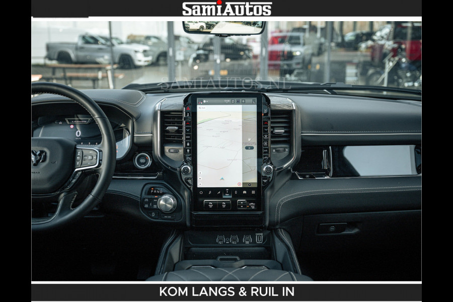 Dodge Ram LIMITED H.O 540 PK 706Nm | Massage + Full Option | De Meest Luxe en Volle Pick-Up in zijn Klasse | Comfortabele Dubbele Cabine met Royale 5 Zitplaatsen | BPM vrij | Nu Leverbaar uit Voorraad | Voorraad Nr 2336 - 7700 | De specialist in Amerikaanse pick‑ups in Nederland en Europa.