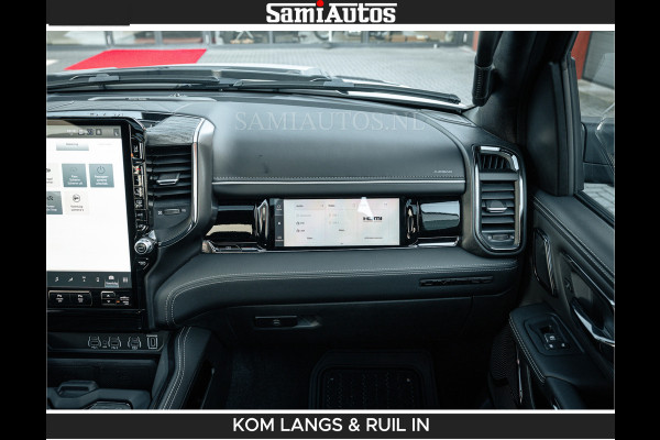 Dodge Ram LIMITED H.O 540 PK 706Nm | Massage + Full Option | De Meest Luxe en Volle Pick-Up in zijn Klasse | Comfortabele Dubbele Cabine met Royale 5 Zitplaatsen | BPM vrij | Nu Leverbaar uit Voorraad | Voorraad Nr 2336 - 7700 | De specialist in Amerikaanse pick‑ups in Nederland en Europa.