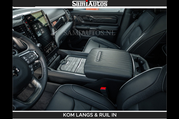 Dodge Ram LIMITED H.O 540 PK 706Nm | Massage + Full Option | De Meest Luxe en Volle Pick-Up in zijn Klasse | Comfortabele Dubbele Cabine met Royale 5 Zitplaatsen | BPM vrij | Nu Leverbaar uit Voorraad | Voorraad Nr 2336 - 7700 | De specialist in Amerikaanse pick‑ups in Nederland en Europa.