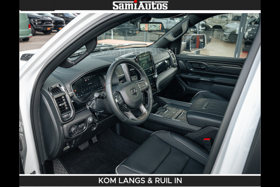 Dodge Ram LIMITED H.O 540 PK 706Nm | Massage + Full Option | De Meest Luxe en Volle Pick-Up in zijn Klasse | Comfortabele Dubbele Cabine met Royale 5 Zitplaatsen | BPM vrij | Nu Leverbaar uit Voorraad | Voorraad Nr 2336 - 7700 | De specialist in Amerikaanse pick‑ups in Nederland en Europa.