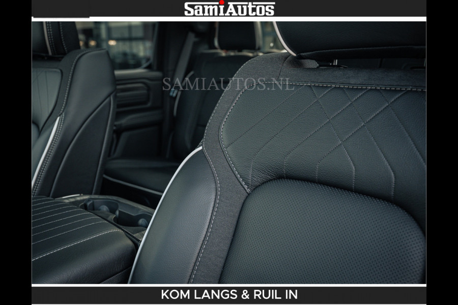 Dodge Ram LIMITED H.O 540 PK 706Nm | Massage + Full Option | De Meest Luxe en Volle Pick-Up in zijn Klasse | Comfortabele Dubbele Cabine met Royale 5 Zitplaatsen | BPM vrij | Nu Leverbaar uit Voorraad | Voorraad Nr 2336 - 7700 | De specialist in Amerikaanse pick‑ups in Nederland en Europa.