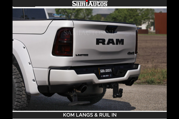Dodge Ram LIMITED H.O 540 PK 706Nm | Massage + Full Option | De Meest Luxe en Volle Pick-Up in zijn Klasse | Comfortabele Dubbele Cabine met Royale 5 Zitplaatsen | BPM vrij | Nu Leverbaar uit Voorraad | Voorraad Nr 2336 - 7700 | De specialist in Amerikaanse pick‑ups in Nederland en Europa.