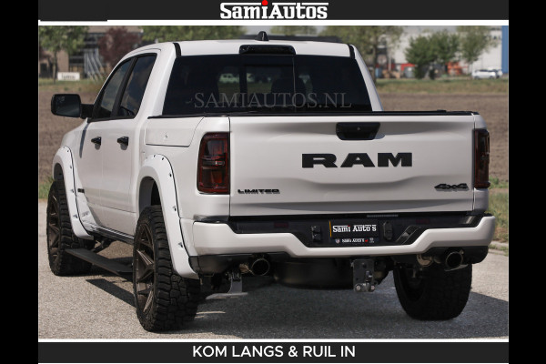 Dodge Ram LIMITED H.O 540 PK 706Nm | Massage + Full Option | De Meest Luxe en Volle Pick-Up in zijn Klasse | Comfortabele Dubbele Cabine met Royale 5 Zitplaatsen | BPM vrij | Nu Leverbaar uit Voorraad | Voorraad Nr 2336 - 7700 | De specialist in Amerikaanse pick‑ups in Nederland en Europa.