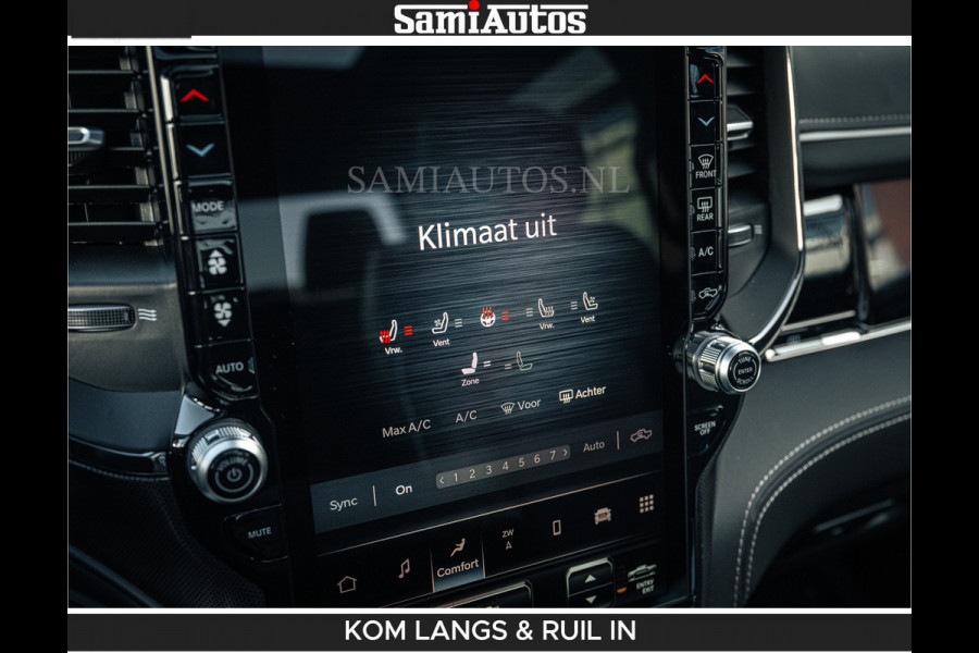 Dodge Ram LIMITED H.O 540 PK 706Nm | Massage + Full Option | De Meest Luxe en Volle Pick-Up in zijn Klasse | Comfortabele Dubbele Cabine met Royale 5 Zitplaatsen | BPM vrij | Nu Leverbaar uit Voorraad | Voorraad Nr 2336 - 7700 | De specialist in Amerikaanse pick‑ups in Nederland en Europa.