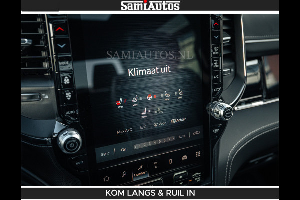 Dodge Ram LIMITED H.O 540 PK 706Nm | Massage + Full Option | De Meest Luxe en Volle Pick-Up in zijn Klasse | Comfortabele Dubbele Cabine met Royale 5 Zitplaatsen | BPM vrij | Nu Leverbaar uit Voorraad | Voorraad Nr 2336 - 7700 | De specialist in Amerikaanse pick‑ups in Nederland en Europa.